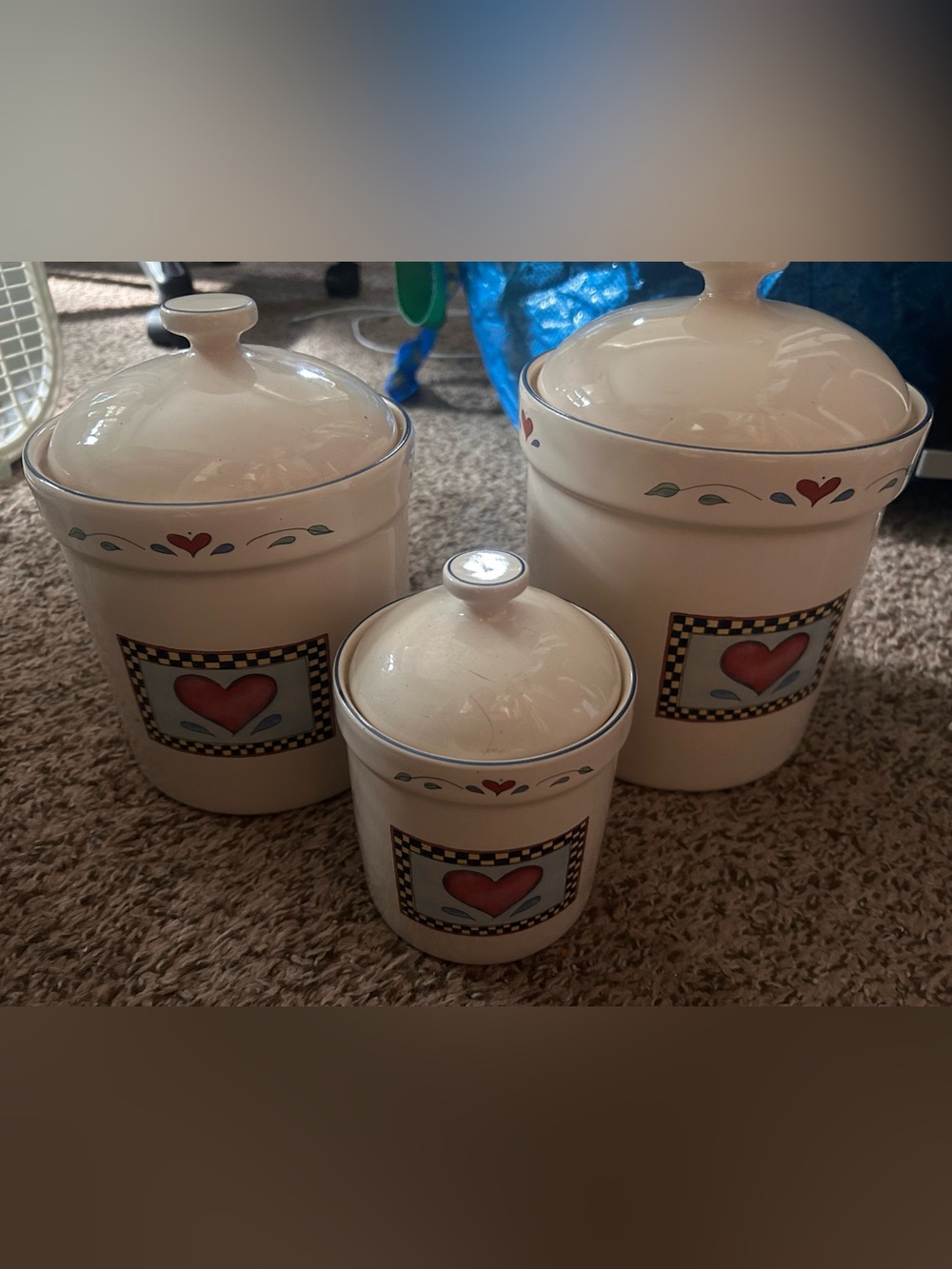 * Certified International Susan Winget Harvest Fair Fruit Canister Set of 3